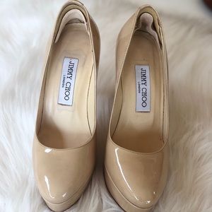 jimmy Choo nude heels